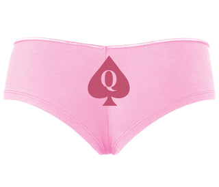 Queen Of Spades Logo - Pink Boyshort