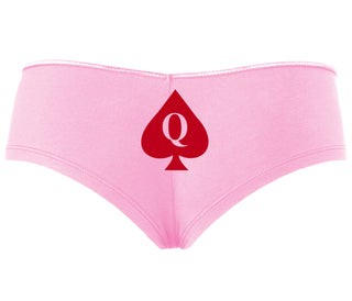 Queen Of Spades Logo - Pink Boyshort