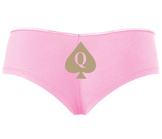Queen Of Spades Logo - Pink Boyshort