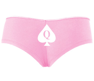 Queen Of Spades Logo - Pink Boyshort