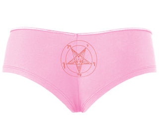 Sigil Of Baphomet - Church of Satan - Pink Boyshort