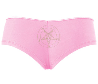 Sigil Of Baphomet - Church of Satan - Pink Boyshort