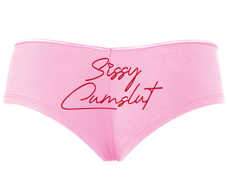 Sissy Cumslut - Pink Boyshort