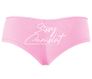Sissy Cumslut - Pink Boyshort