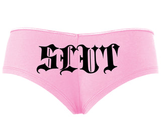 Slut - Goth Look - Pink Boyshort