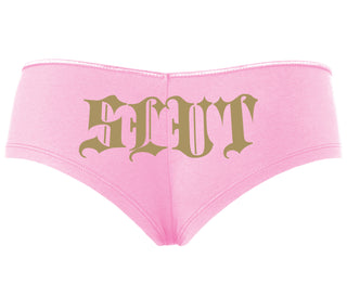Slut - Goth Look - Pink Boyshort