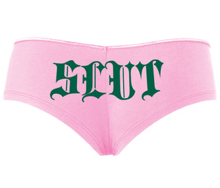 Slut - Goth Look - Pink Boyshort