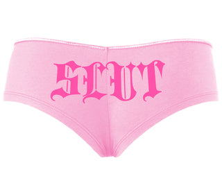 Slut - Goth Look - Pink Boyshort