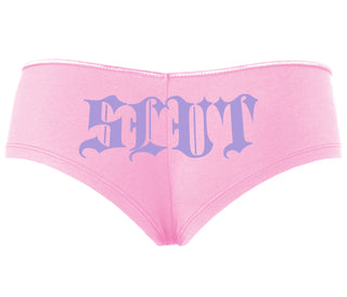 Slut - Goth Look - Pink Boyshort
