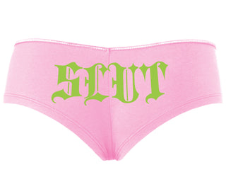 Slut - Goth Look - Pink Boyshort