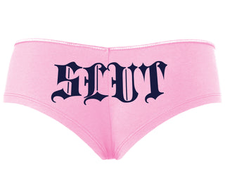 Slut - Goth Look - Pink Boyshort
