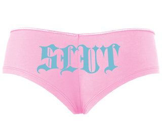 Slut - Goth Look - Pink Boyshort