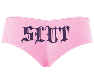Slut - Goth Look - Pink Boyshort