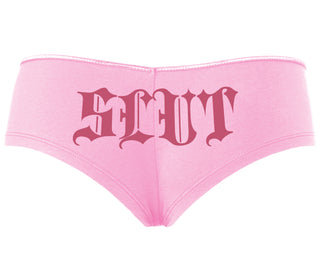 Slut - Goth Look - Pink Boyshort