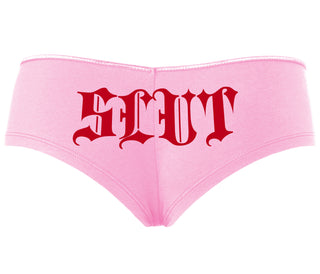 Slut - Goth Look - Pink Boyshort