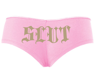 Slut - Goth Look - Pink Boyshort