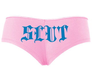 Slut - Goth Look - Pink Boyshort