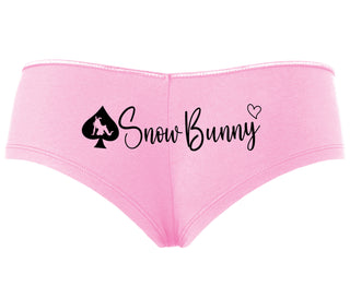 Snow Bunny - Queen of Spades - Pink Boyshort