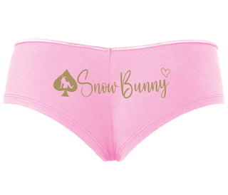 Snow Bunny - Queen of Spades - Pink Boyshort