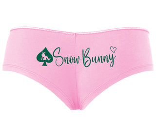 Snow Bunny - Queen of Spades - Pink Boyshort