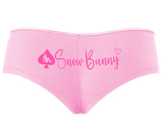 Snow Bunny - Queen of Spades - Pink Boyshort