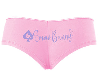 Snow Bunny - Queen of Spades - Pink Boyshort