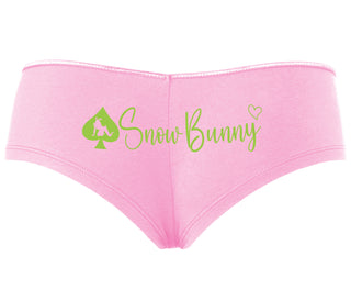 Snow Bunny - Queen of Spades - Pink Boyshort