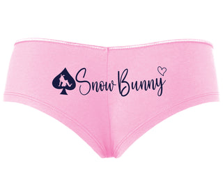 Snow Bunny - Queen of Spades - Pink Boyshort