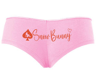 Snow Bunny - Queen of Spades - Pink Boyshort