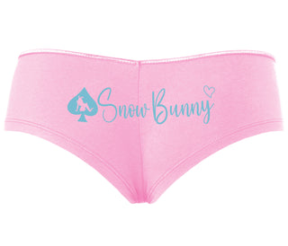 Snow Bunny - Queen of Spades - Pink Boyshort