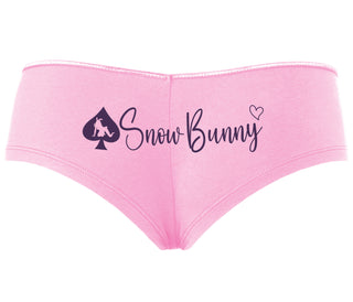 Snow Bunny - Queen of Spades - Pink Boyshort