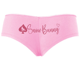 Snow Bunny - Queen of Spades - Pink Boyshort