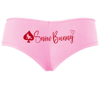 Snow Bunny - Queen of Spades - Pink Boyshort