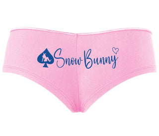Snow Bunny - Queen of Spades - Pink Boyshort