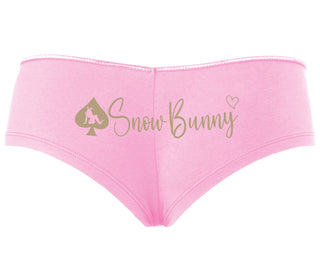 Snow Bunny - Queen of Spades - Pink Boyshort