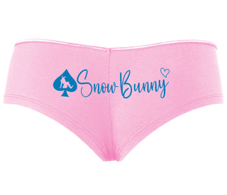 Snow Bunny - Queen of Spades - Pink Boyshort