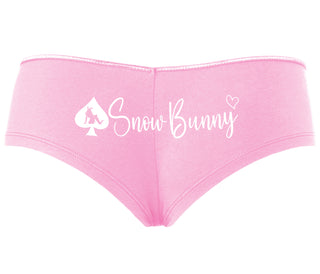 Snow Bunny - Queen of Spades - Pink Boyshort