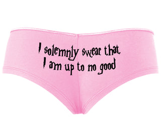 I Solemnly Swear I Am Up To No Good - Pink Boyshort