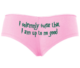 I Solemnly Swear I Am Up To No Good - Pink Boyshort