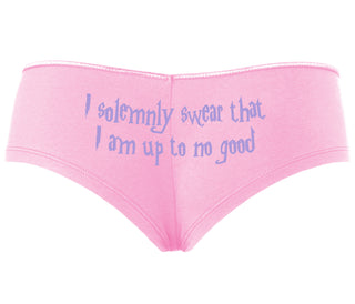I Solemnly Swear I Am Up To No Good - Pink Boyshort