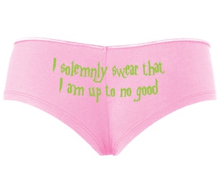 I Solemnly Swear I Am Up To No Good - Pink Boyshort