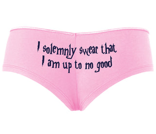 I Solemnly Swear I Am Up To No Good - Pink Boyshort