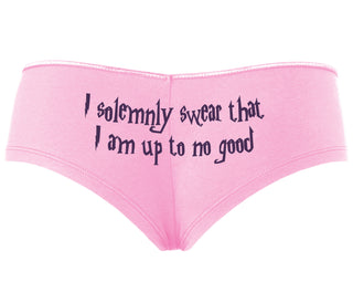 I Solemnly Swear I Am Up To No Good - Pink Boyshort