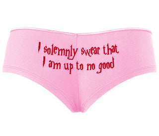 I Solemnly Swear I Am Up To No Good - Pink Boyshort