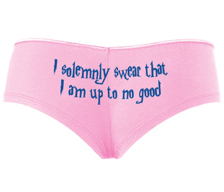 I Solemnly Swear I Am Up To No Good - Pink Boyshort