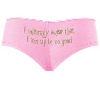 I Solemnly Swear I Am Up To No Good - Pink Boyshort