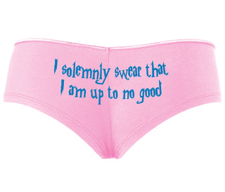 I Solemnly Swear I Am Up To No Good - Pink Boyshort