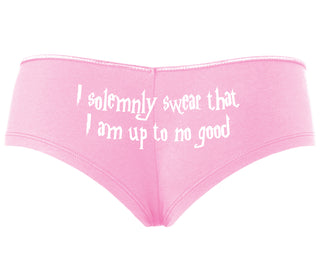I Solemnly Swear I Am Up To No Good - Pink Boyshort