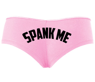 Spank Me - Bold Design - Pink Boyshort