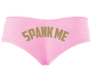 Spank Me - Bold Design - Pink Boyshort